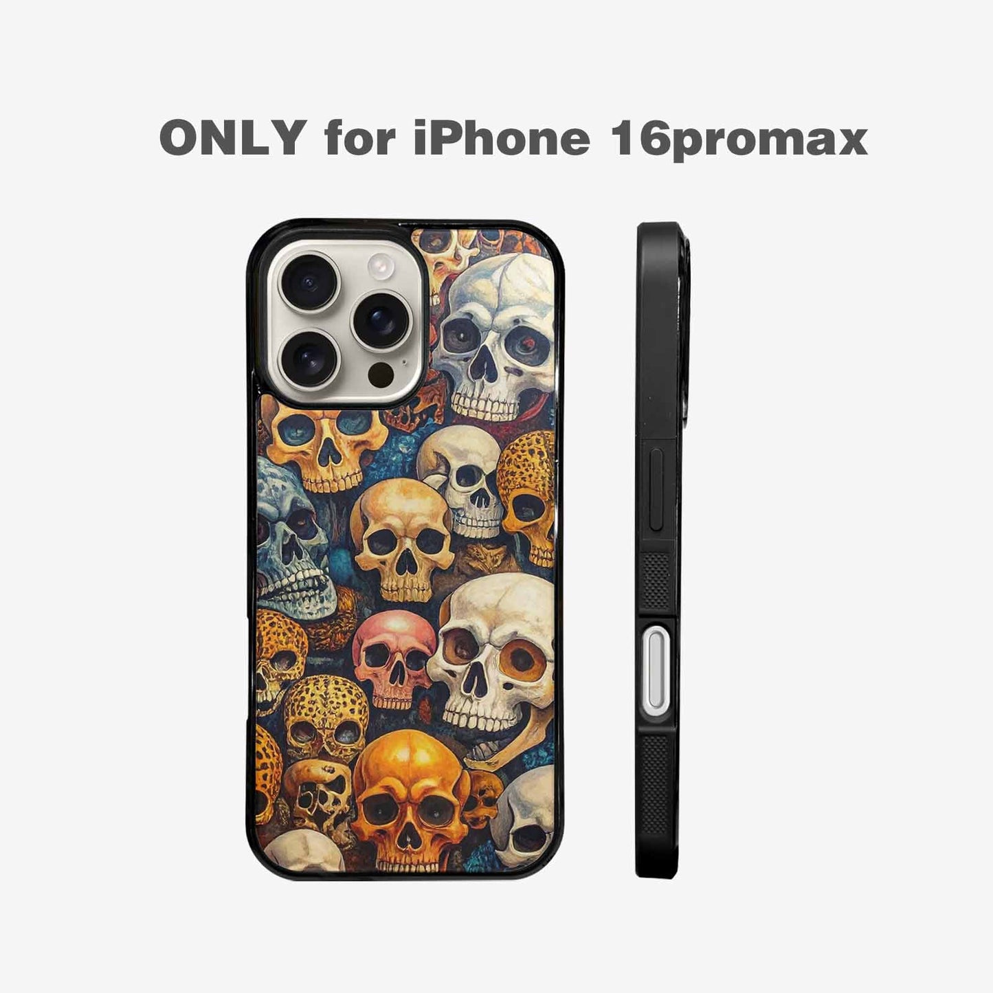 iPhone 16 Pro Max Case — Skulls Animal Printskulls Patt 0h1, Customized Protective Case