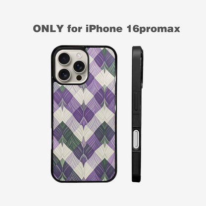 iPhone 16 Pro Max Case — Genderqueer Flag Color Theme Small Rainbow, Personalized Phone Case