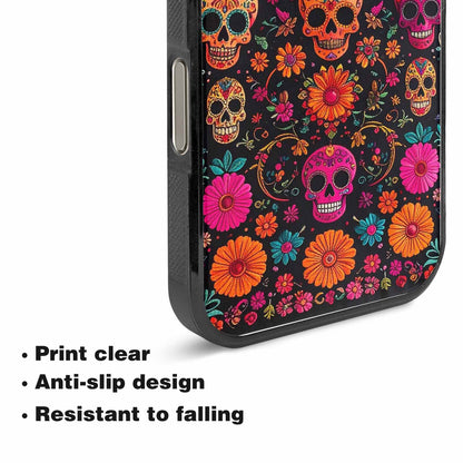 iPhone 15 Pro Max Case — Colorful Dia De Los Muertos Sugar, Personalized Phone Case