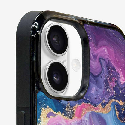 iPhone 16 Plus Case — Marble Galaxy, Custom Print Case Cover