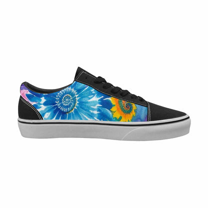 WOMEN'S Tie Dye Swirl Canvas Lace-Up Surreal Sneakers