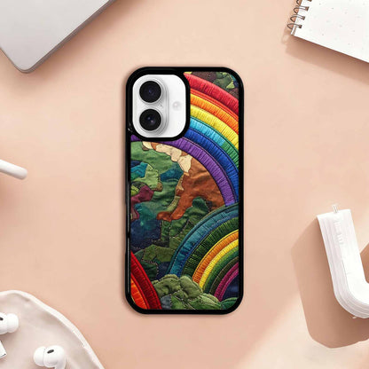 iPhone 17 Case — Vivid Camo Rainbow Camo, Personalized Phone Case