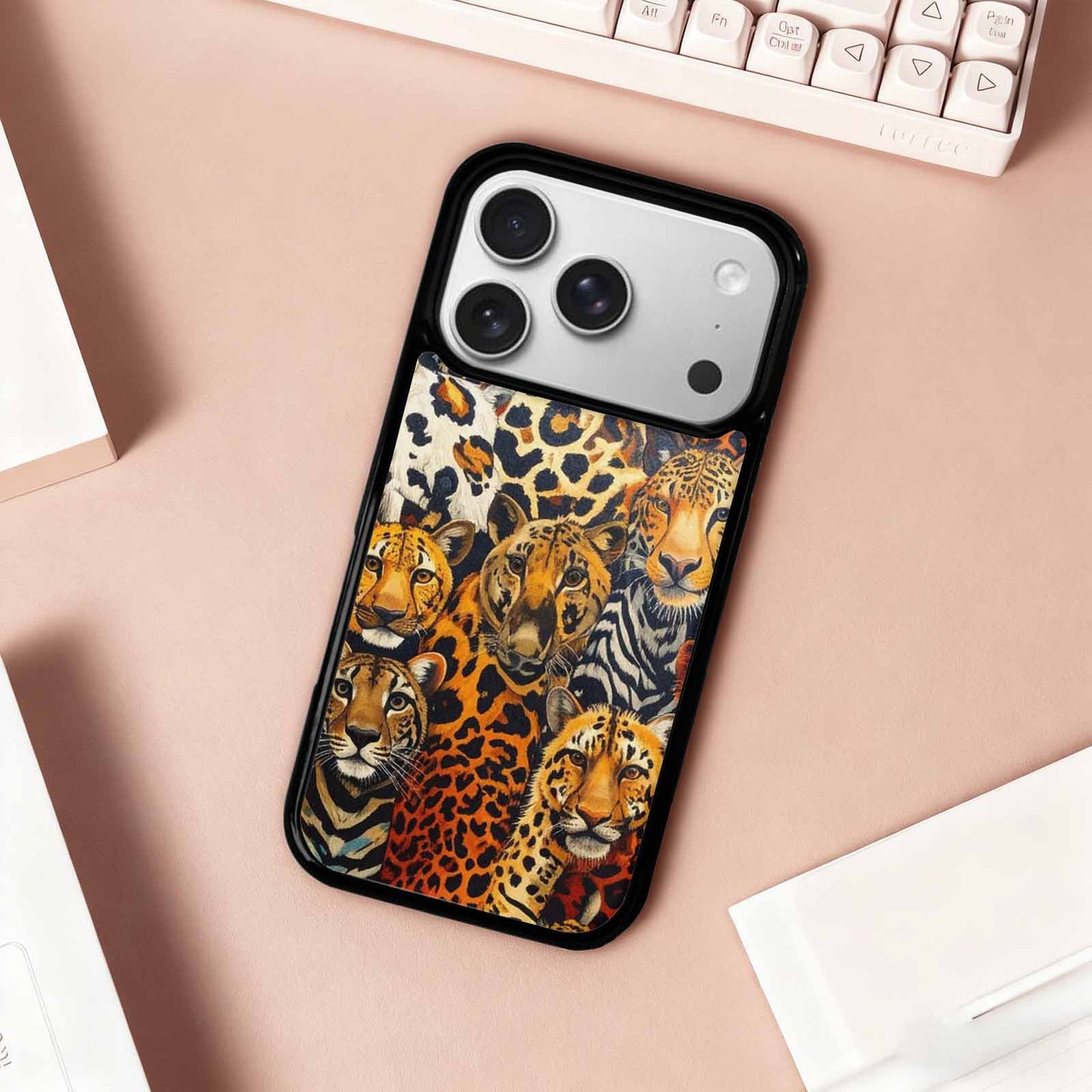 iPhone 17 Pro Case — Small Animal Print Pattern Randomly Animal, Customized Protective Case