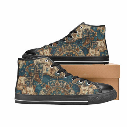 MEN'S Mandala High Top Canvas Y2K Custom Sneakers
