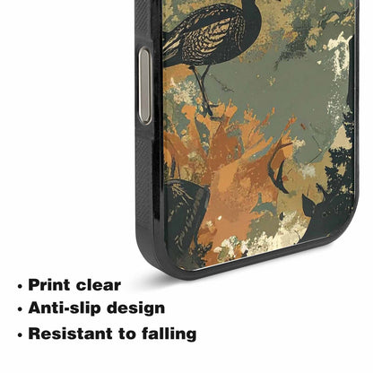 iPhone 15 Pro Max Case — Hunting Camouflage Pattern With Deer And, Custom Printed Phone Case