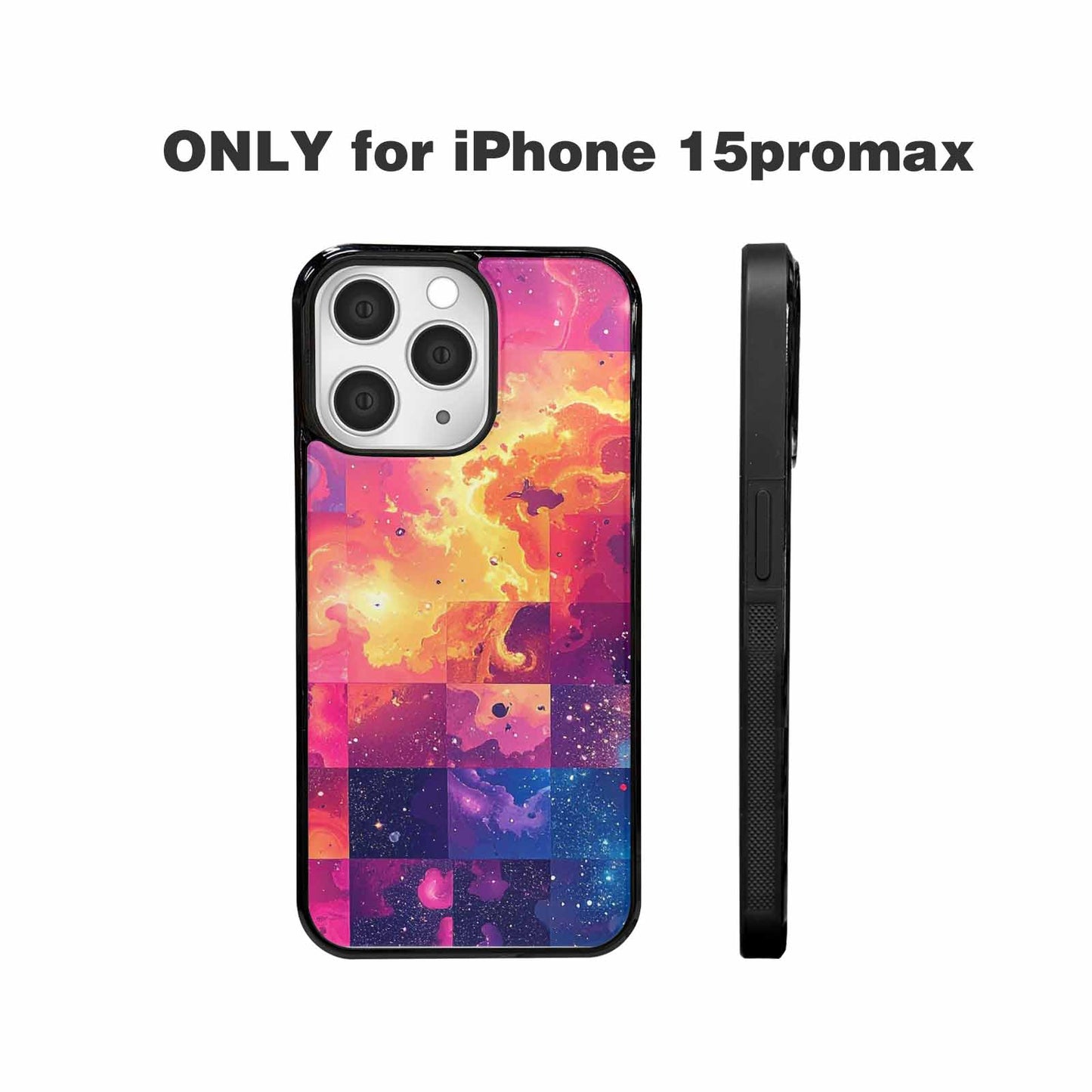iPhone 15 Pro Max Case — Cosmic Creature And Object Mashup Pattern, Customized Protective Case