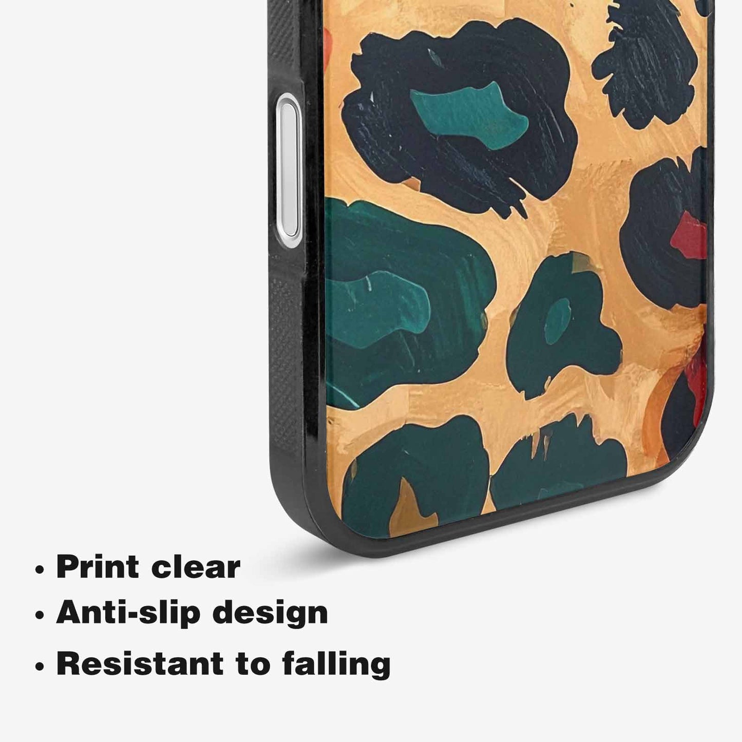 iPhone 16 Case — Leopard Wallpaper Print, Custom Art Phone Cover