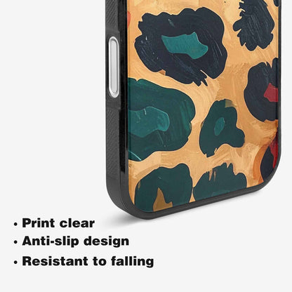 iPhone 16 Case — Leopard Wallpaper Print, Custom Art Phone Cover