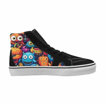 MEN'S Cartoon Monster Character High Top Canvas Y2K Custom Shoes