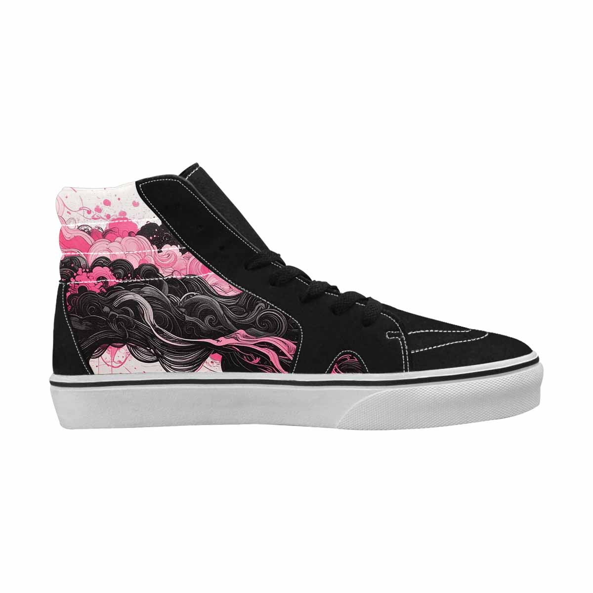 MEN'S Van Gogh Swirl High Top Canvas Vibrant Chaos Custom Sneakers