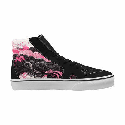 MEN'S Van Gogh Swirl High Top Canvas Vibrant Chaos Custom Sneakers