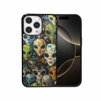 iPhone 15 Pro Max Case — Aliens Camo Aliens Pattern Hundreds Of, Personalized Phone Case