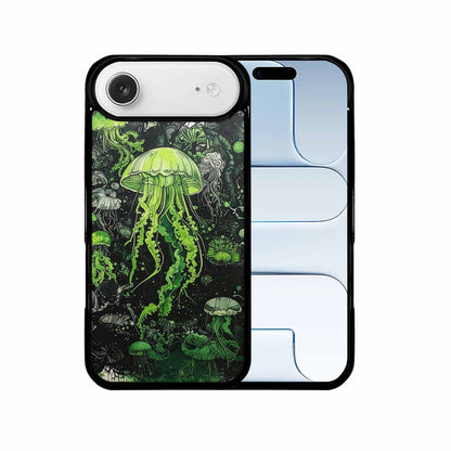 iPhone 17 Air Case — Sea Creature Burst Black Green Original, Personalized Phone Case