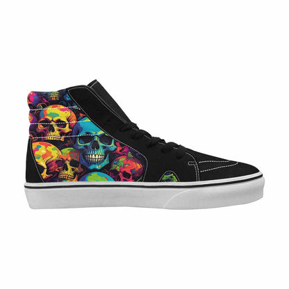 MEN'S 1000s Skulls Neon Camo High Top Canvas Dreamlike Custom Shoes