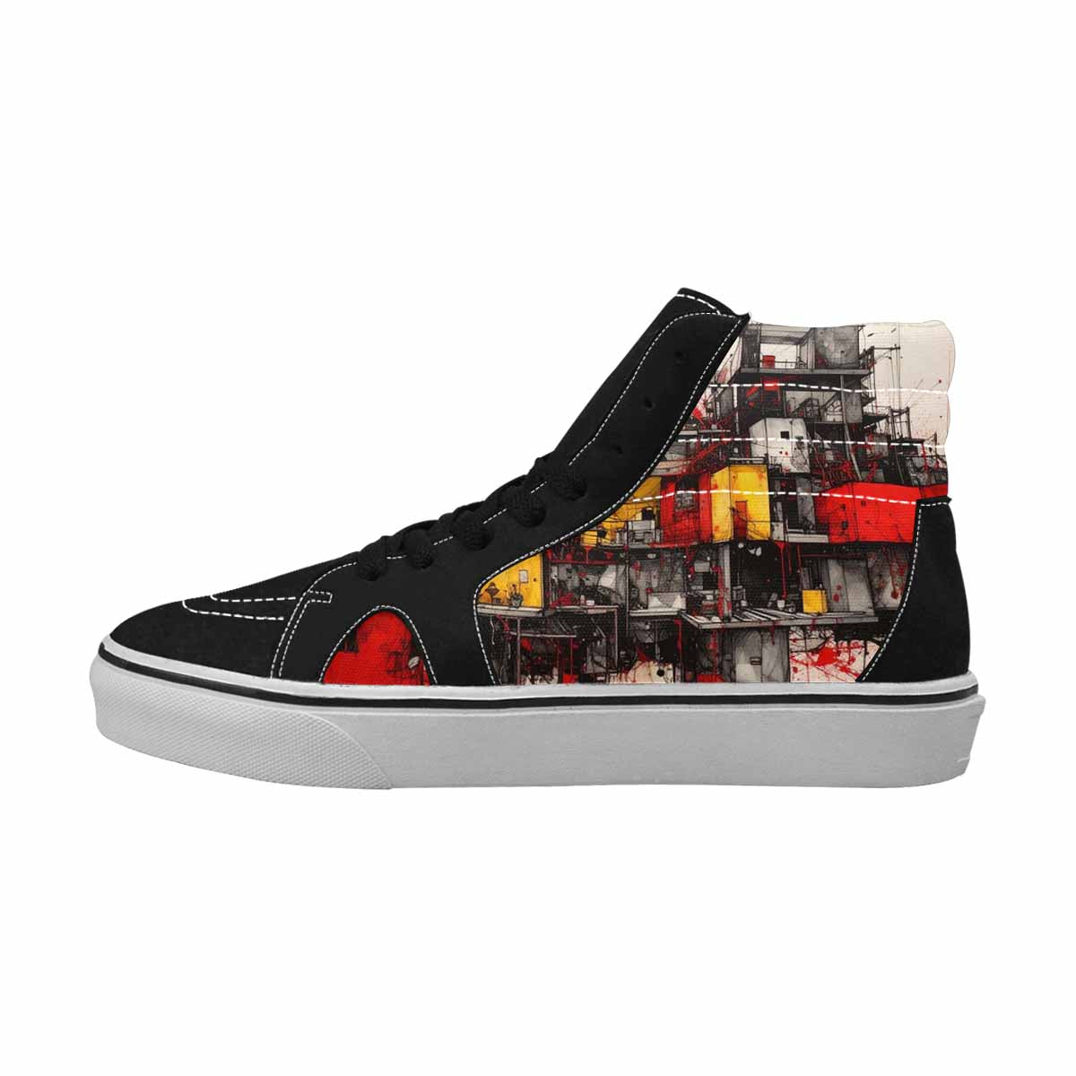 MEN'S Liminal Space Fragment High Top Canvas Kaleidoscope Custom Sneakers