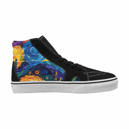 MEN'S Blend All Versions High Top Canvas Vibrant Chaos Custom Shoes