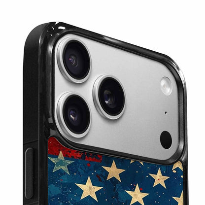 iPhone 17 Pro Case — Small American Flag Stars And Galaxy, Custom Printed Phone Case