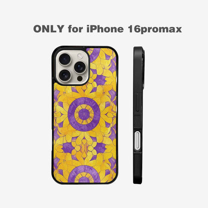 iPhone 16 Pro Max Case — Intersex Flag Color Theme Small Rainbow, Custom Made Phone Cover