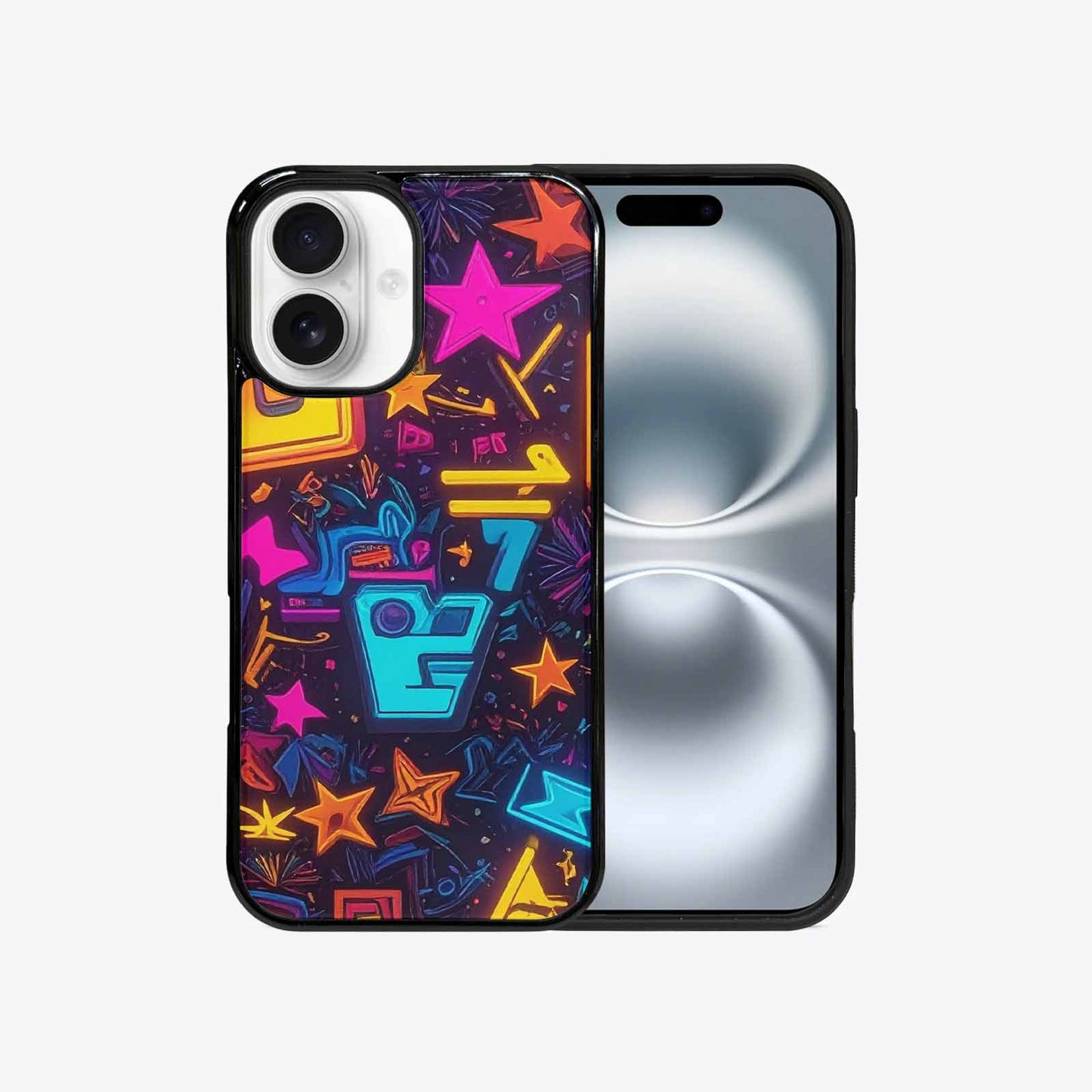 iPhone 16 Case — 80s Retro Motif 80s Retro Motifs, Custom Art Phone Cover