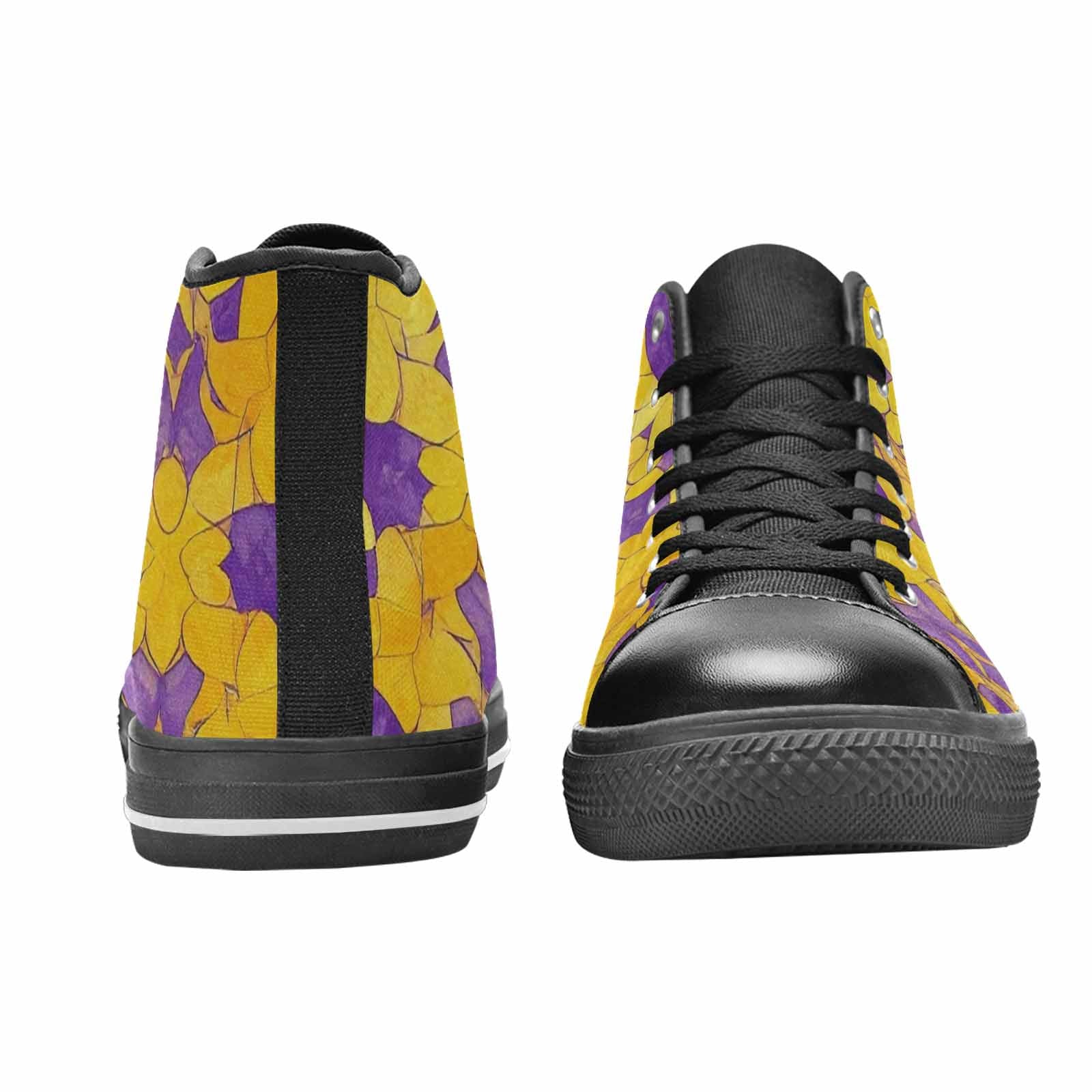 MEN'S Intersex Flag Color High Top Canvas Aesthetic Sneakers