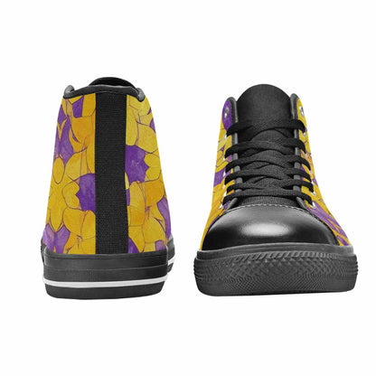 MEN'S Intersex Flag Color High Top Canvas Aesthetic Sneakers