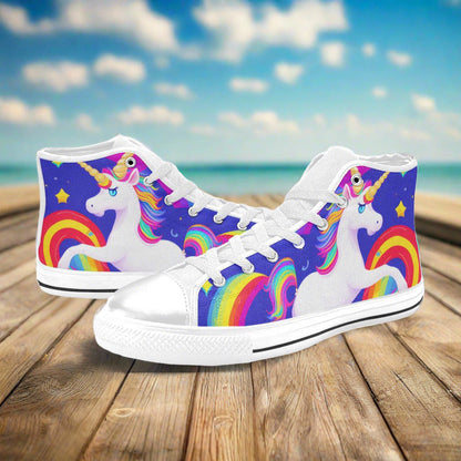 Butterfly Rainbow Dark Cosmic Unique MEN Bold Art - Freaky Shoes | Custom Art Sneakers
