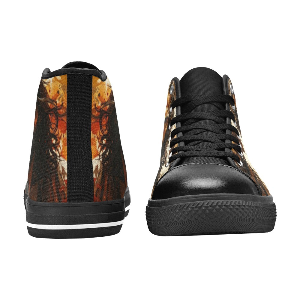 WOMEN'S Jesus_Ht_02 High Top Canvas Surreal Custom Sneakers