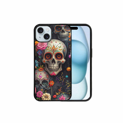 iPhone 15 Plus Case — Greyscale Black And White Dark Black, Personalized Phone Case