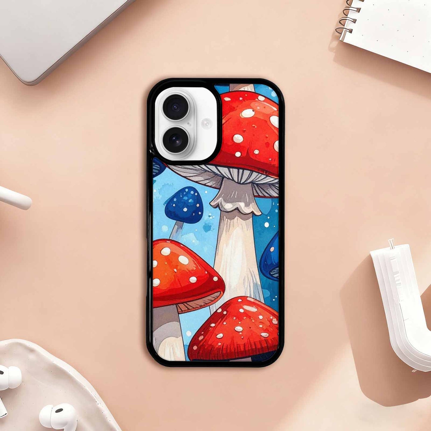 iPhone 17 Case — Vivid Winter Mushroom Cartoon Cute, Unique Phone Case Design