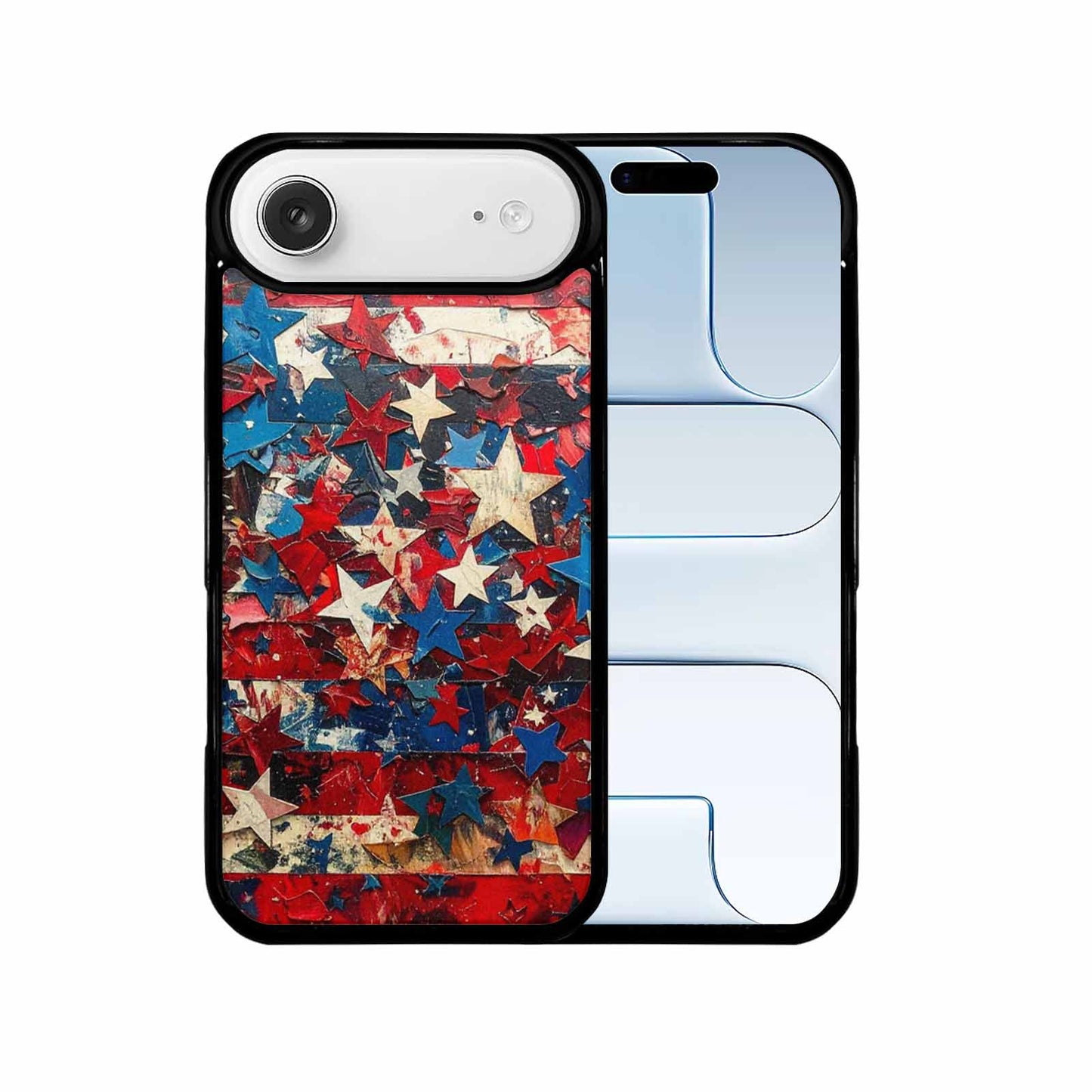 iPhone 17 Air Case — Patriotic Stars And Stripes American Galaxy, Custom Made Phone Cover