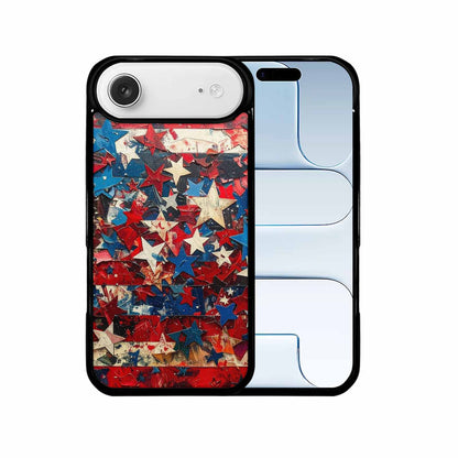 iPhone 17 Air Case — Patriotic Stars And Stripes American Galaxy, Custom Made Phone Cover
