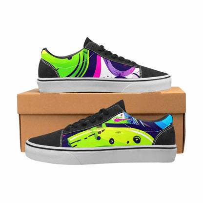 MEN'S Acid Wash Cartoon Canvas Lace-Up Grunge Sneakers