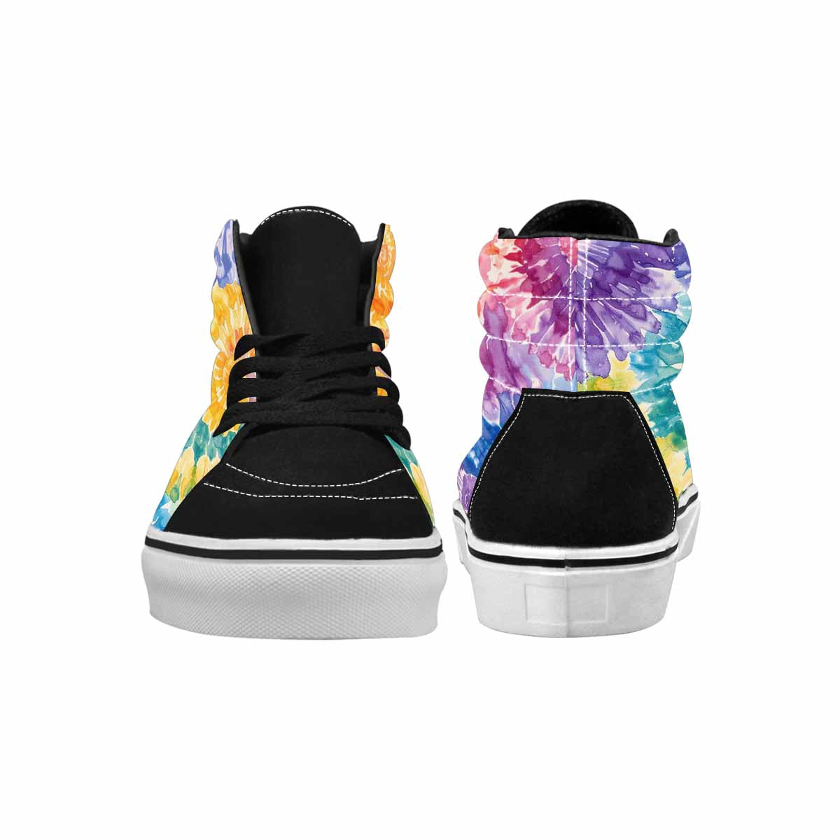 WOMEN'S Tie Dye Swirl High Top Canvas Aesthetic Shoes
