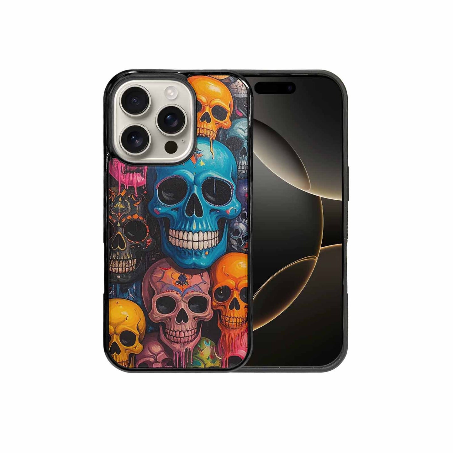 iPhone 16 Pro Case — Skulls General Skulls Pattern, Custom Phone Case