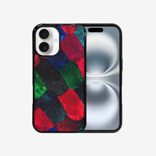iPhone 16 Case — Dark Snake Print, Custom Art Phone Cover