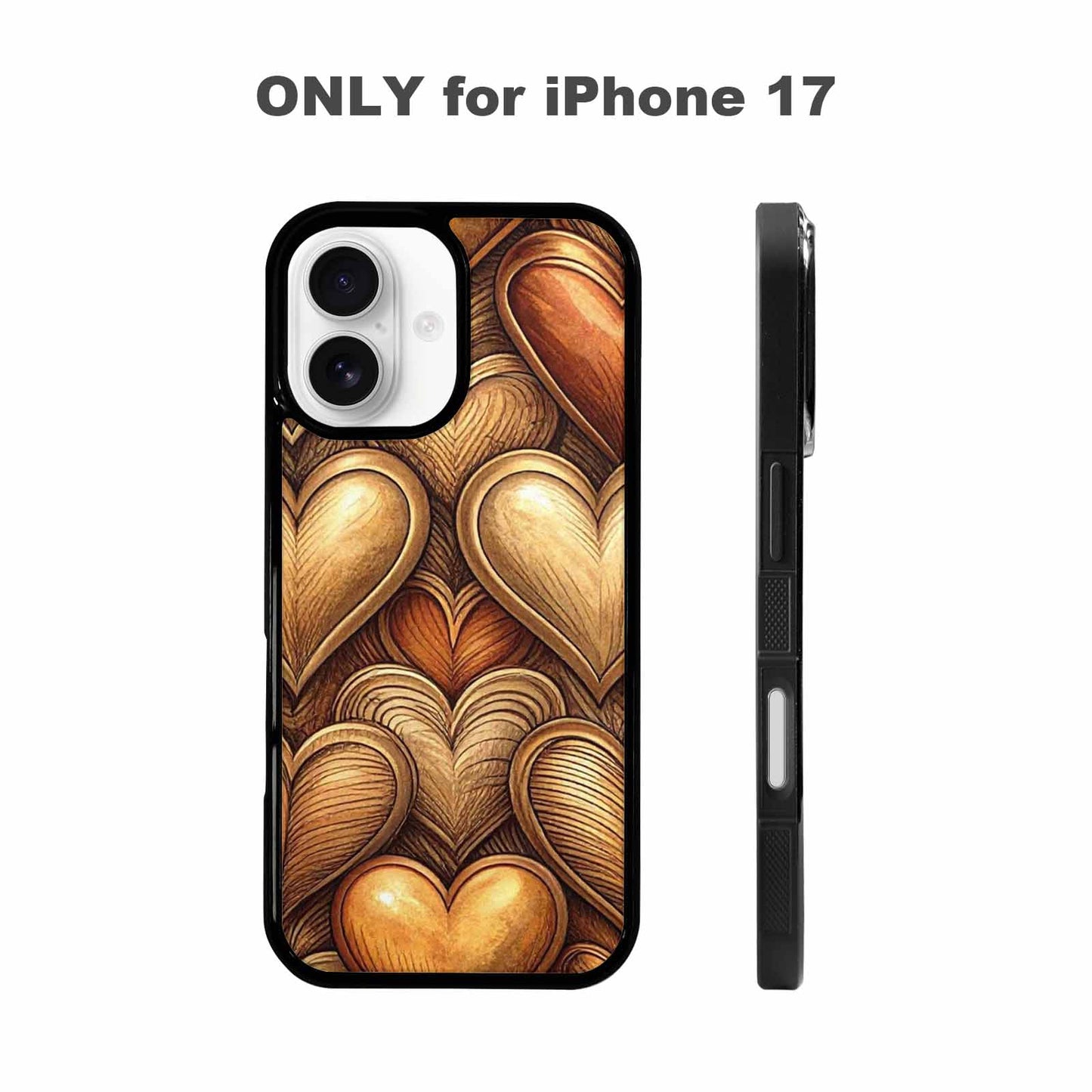 iPhone 17 Case — Retro Zodiac Heart Retro Vintage, Custom Printed Phone Case