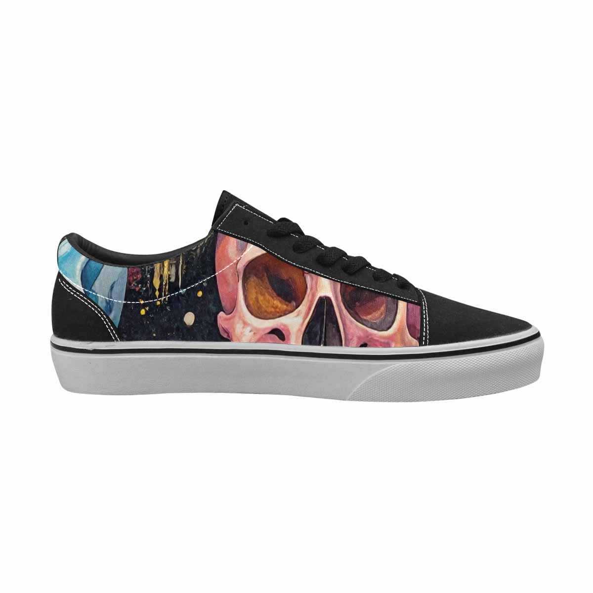 WOMEN'S Skulls  Marble Skulls Lace-Up Canvas Dreamcore Shoes