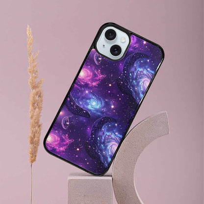 iPhone 15 Plus Case — Galaxy Snake Print Custom, Customized Protective Case