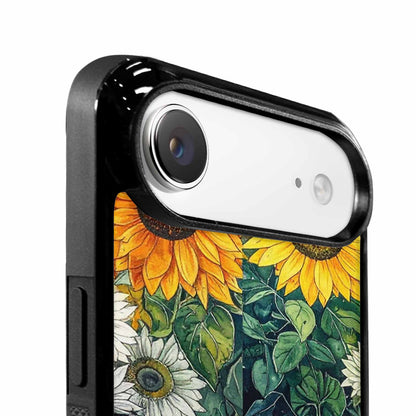 iPhone 17 Air Case — Small Sunflower Pattern Randomly Varying Floral, Custom Designed Case Cover