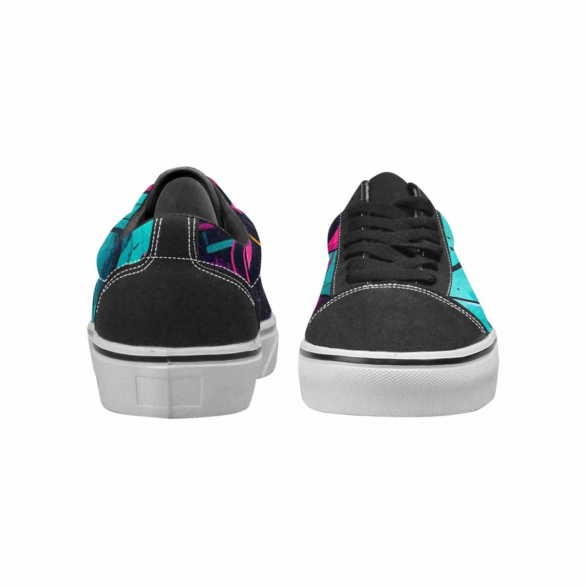 WOMEN'S 80S Retro Print Canvas Lace-Up Aesthetic Shoes