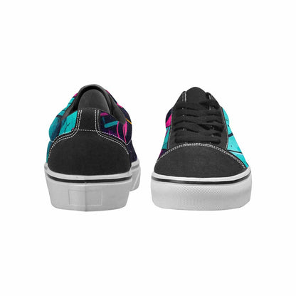 WOMEN'S 80S Retro Print Canvas Lace-Up Aesthetic Shoes
