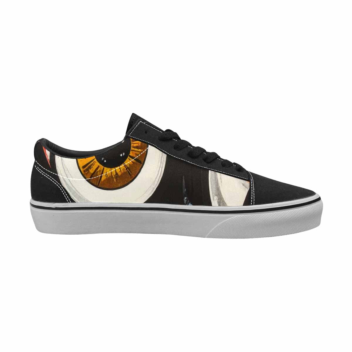MEN'S Googly Cartoon Eyeballs Canvas Lace-Up Vivid Custom Shoes