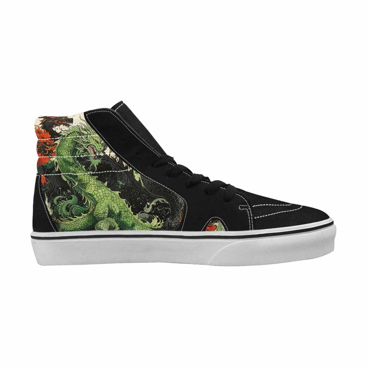 MEN'S Dragon Scale High Top Canvas Kaleidoscope Sneakers