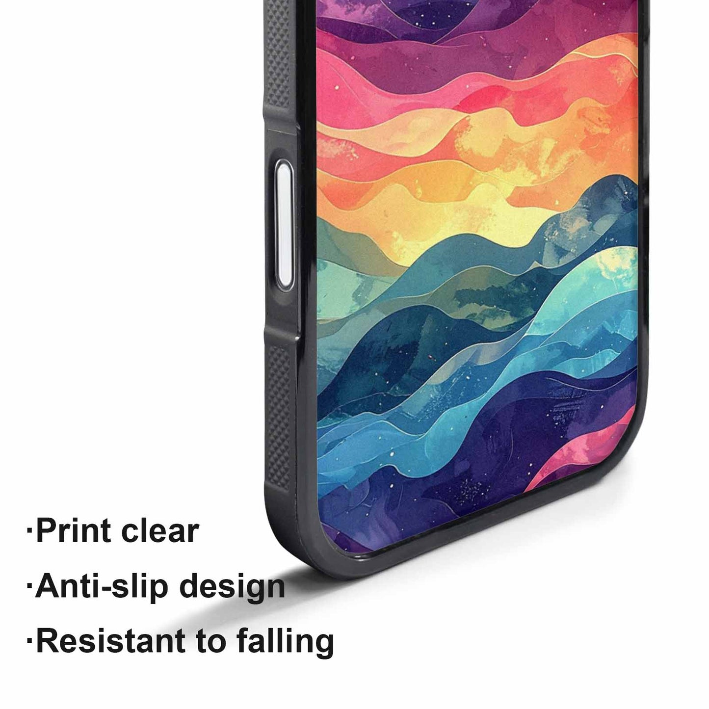 iPhone 17 Pro Max Case — Glowing Camo Wave Camo, Custom Phone Case