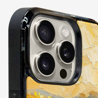 iPhone 16 Pro Case — Impressionist Sunflower Brushstroke Pattern Hundreds Of, Customized Protective Case