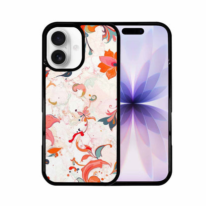 iPhone 17 Case — Marble Floral, Custom Phone Case