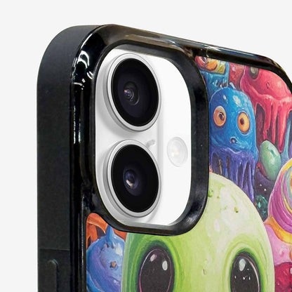iPhone 16 Plus Case — Melting Ice Cream Monster Charac, Custom Printed Phone Case