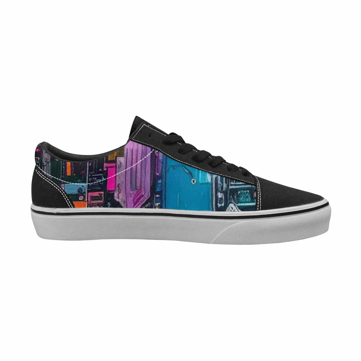 WOMEN'S Circuit Board Cyberpunk Canvas Lace-Up Grunge Sneakers