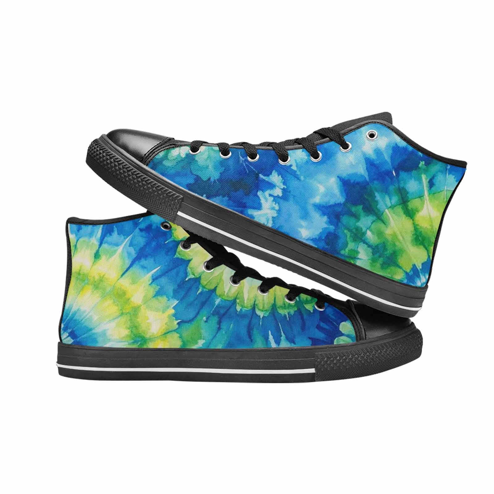 MEN'S Tie Dye Swirl High Top Canvas Y2K Shoes