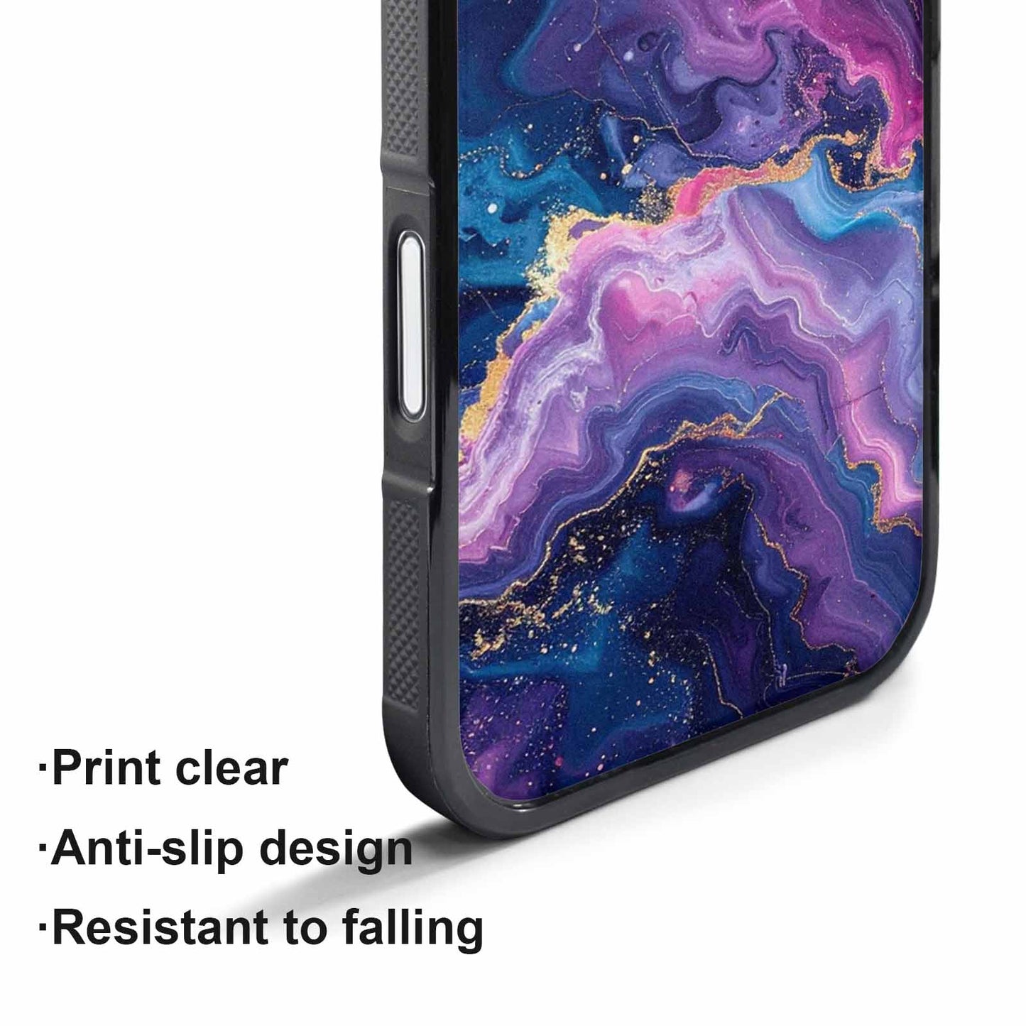 iPhone 17 Pro Max Case — Marble Galaxy Space, Custom Art Phone Cover